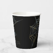 Spooky spin en Spider web Halloween Papieren Bekers (Links)