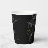 Spooky spin en Spider web Halloween Papieren Bekers (Rechts)