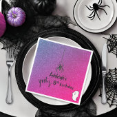 Spooky spin glitter Halloween verjaardag Servet