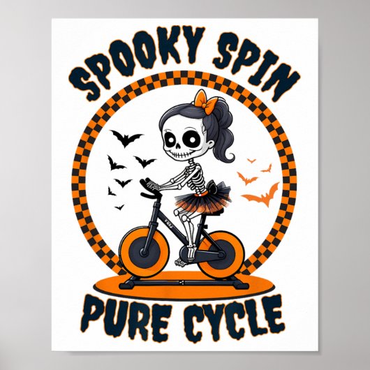Spooky Spin Halloween Spin Cl Spinning Poster (Voorkant)