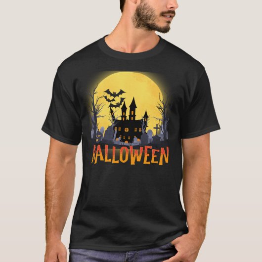 Spooky Spirit: Halloween T-shirt (Voorkant)