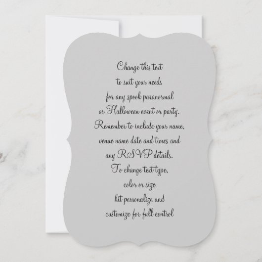 Spooky spookachtige schreeuwende spookgezichten Ha Kaart (Achterkant)