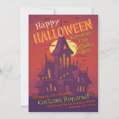 Spooky spookhuis Halloween verjaardag Kaart (Voorkant)