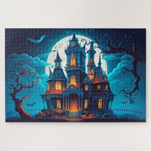 Spooky spookhuis na donker legpuzzel