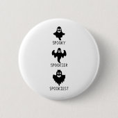 Spooky spookier spookiest ronde button 5,7 cm (Voorkant)