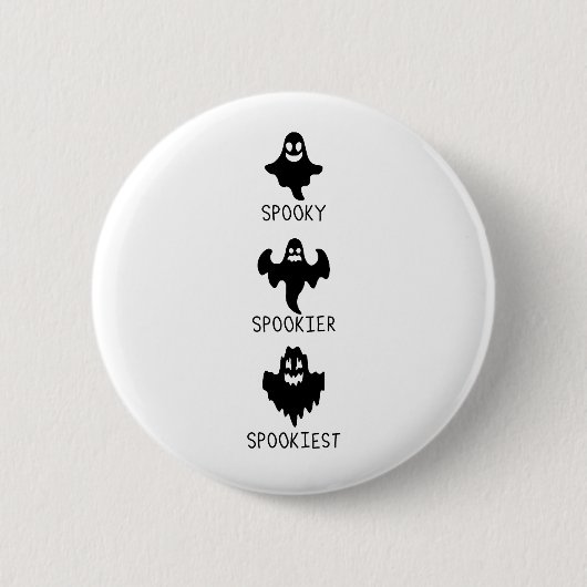 Spooky spookier spookiest ronde button 5,7 cm (Voorkant)