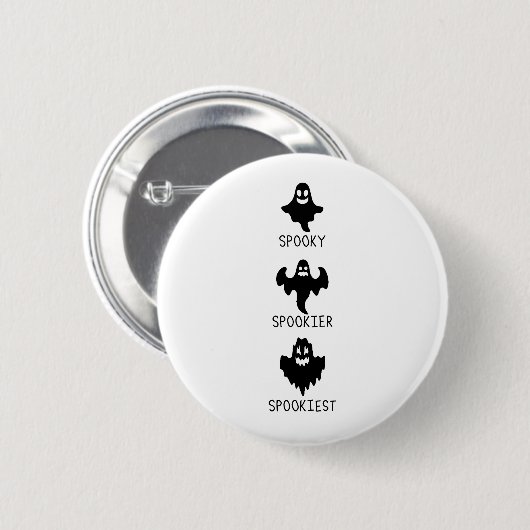 Spooky spookier spookiest ronde button 5,7 cm (Voorkant /achterkant)