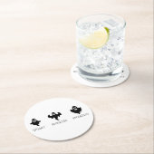 Spooky Spookier Spookiest Ronde Kartonnen Onderzetter (Insitu)