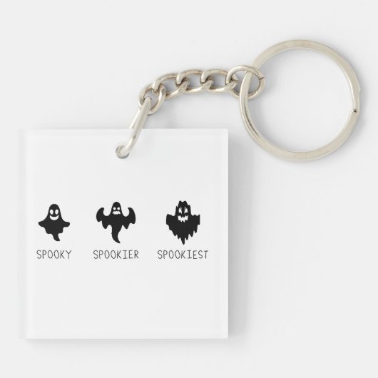 Spooky Spookier Spookiest Sleutelhanger (Achterkant)