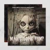 Spooky spookpop volwassen kaart (Voorkant / Achterkant)