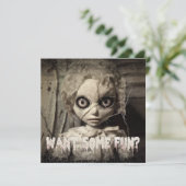 Spooky spookpop volwassen kaart (Staand voorkant)