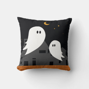 Spooky spookstad halloween cartoon kussen