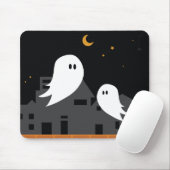 Spooky spookstad halloween cartoon muismat (Met muis)