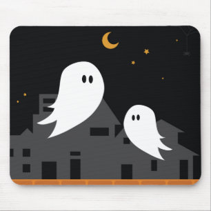 Spooky spookstad halloween cartoon muismat