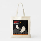 Spooky spookstad halloween cartoon tote bag (Achterkant)
