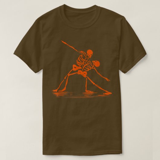 Spooky Spooky Dancing Skeletons Meme T-shirt (Design voorkant)