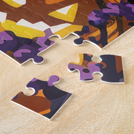 Spooky Springer Spaniel Halloween Witch Pumpkin Legpuzzel (Zijkant)