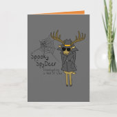 Spooky SpyDeer - Grappig Halloween Wenskaart Kaart (Voorkant)