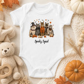 Spooky Squad Halloween Cats Illustration Romper