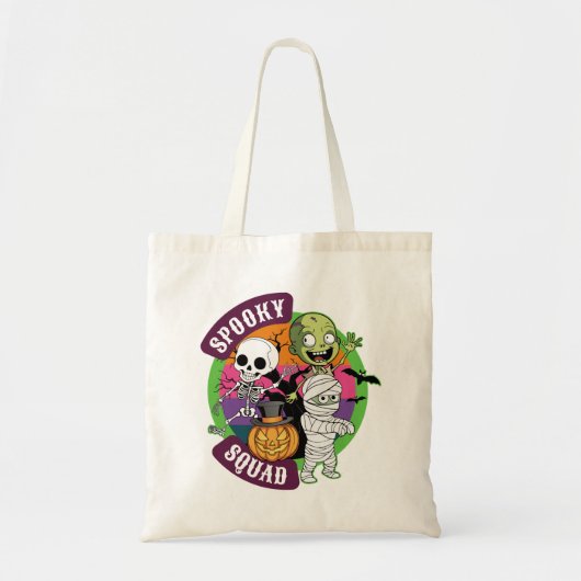 Spooky Squad Halloween Trick or treat Canvas tas (Voorkant)