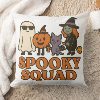 Spooky Squad Lieve Heks Geest Kat Pompoen Kussen