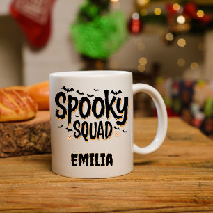 Spooky Squad Naam Halloween Mok voor Vrienden