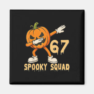 Spooky Squad Pompoen 67 Halloween Meme 6 7 Nummers Magneet