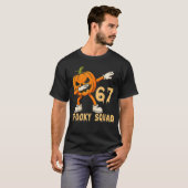 Spooky Squad Pumpkin 67 Halloween Meme 6 7 Numbers T-shirt (Voorkant volledig)