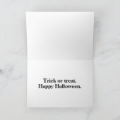 Spooky stad na donker - Happy Halloween Kaart (Binnen)