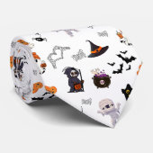 Spooky statement Halloween Stropdas (Opgerold)