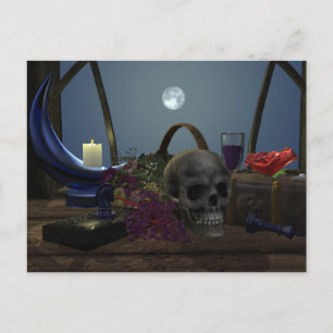 Spooky Stilleven in Moonlight Briefkaart