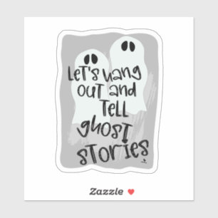 Spooky Stories Grappige Ghost Halloween Sticker