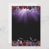 Spooky Sugar Skull Halloween Party Kaart (Achterkant)