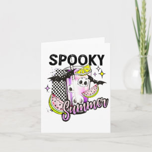 Spooky Summer Beach Halloween Coffee Summe Kaart
