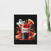 Spooky Summer Drinken Summerween Vibes Funny Summe Kaart (Voorkant)