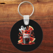 Spooky Summer Drinken Summerween Vibes Funny Summe Sleutelhanger (Voorkant)