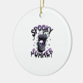 Spooky Summer Funny Meme Skeleton Koffie Funny Sum Keramisch Ornament (Links)