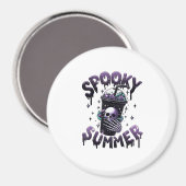Spooky Summer Funny Meme Skeleton Koffie Funny Sum Magneet (Voorkant / Achterkant)