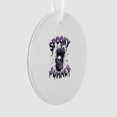 Spooky Summer Funny Meme Skeleton Koffie Funny Sum Ornament (voorkant)