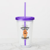 Spooky Summer Funny Summerween Cone Cartoon Acryl Drinkbeker (Voorkant)