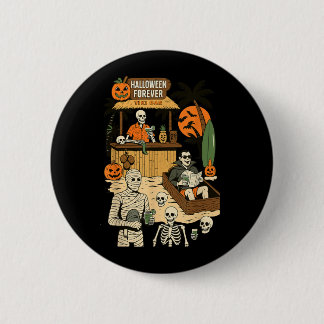 Spooky Summer Halloween Retro Summer Horror Ronde Button 5,7 Cm