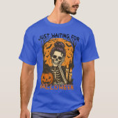 Spooky Summer Skeleton Just Waiting For Halloween  T-shirt (Voorkant)