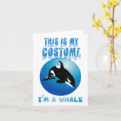 Spooky Summer Skeleton Wachten Op Halloween Kaart (Gele Bloem)