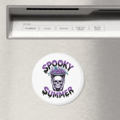 Spooky Summer Skeletonsummerween Magneet (Insitu (Vaatwasser))