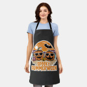 Spooky Summerween - pompoenen op het strand Schort (Gedragen)