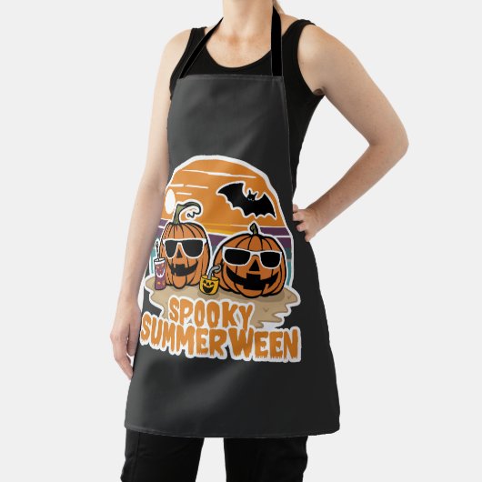 Spooky Summerween - pompoenen op het strand Schort (Insitu)