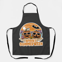 Spooky Summerween - pompoenen op het strand Schort