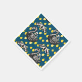 Spooky Summerween skelet met citroenen Servet (Hoek)