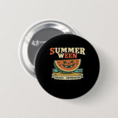 Spooky Summerween Watermelon - Spooky Summ Ronde Button 5,7 Cm (Voorkant /achterkant)