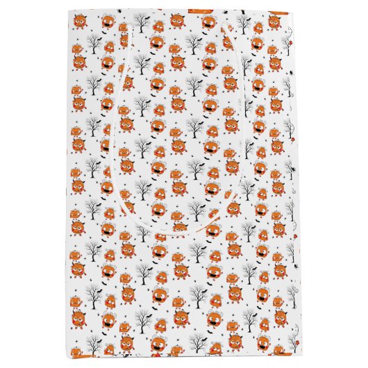 Spooky Sweet Baby Bat Gift Bag Halloween Christmas Medium Cadeauzakje (Voorkant)